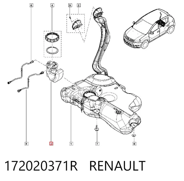 Бензонасос 172020371R Renault (RVI)