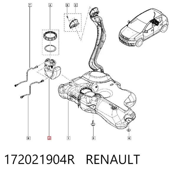 Бензонасос 172021904R Renault (RVI)