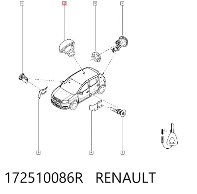 Крышка (пробка) бензобака RENAULT 172510086R
