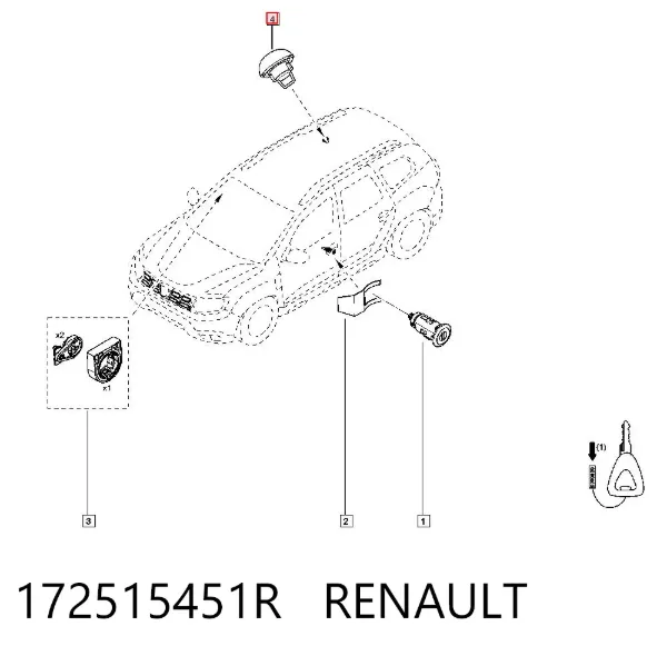 Крышка бензобака 172515451R Renault (RVI)