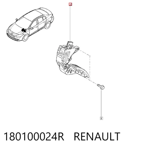 Педаль газа 180100024R Renault (RVI)