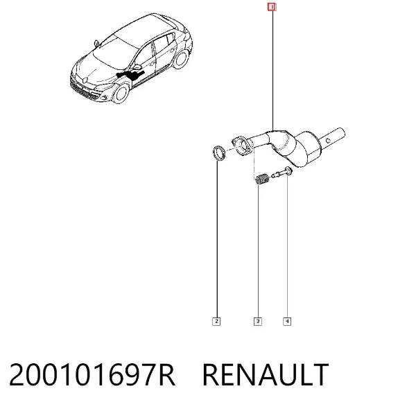 Катализатор 200101697R Renault (RVI)