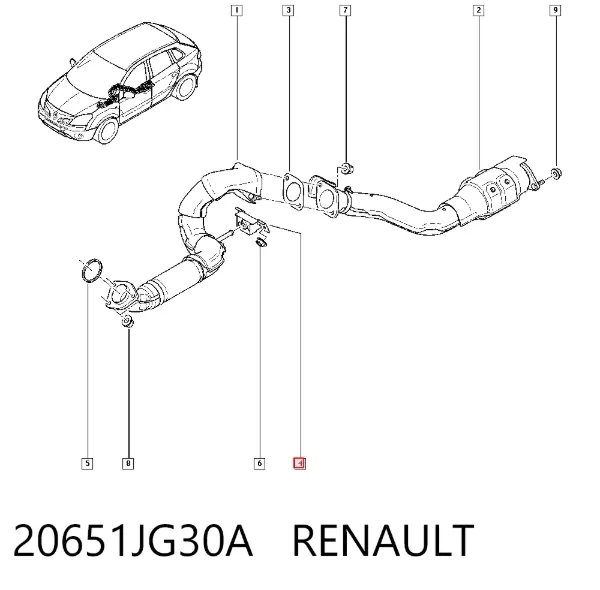Подушка глушителя 20651JG30A Renault (RVI)