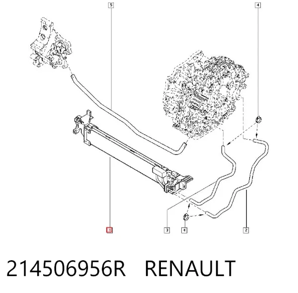 Радиатор охлаждения АКПП 214506956R Renault (RVI)