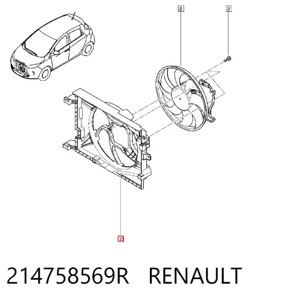 Диффузор радиатора 214758569R Renault (RVI)
