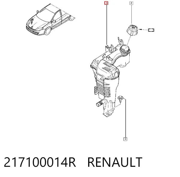 Бачок системы охлаждения 217100014R Renault (RVI)