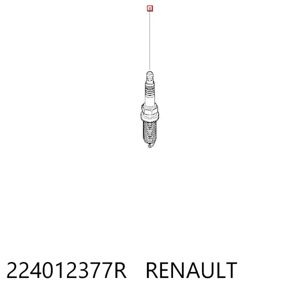 Свечи зажигания 224012377R Renault (RVI)
