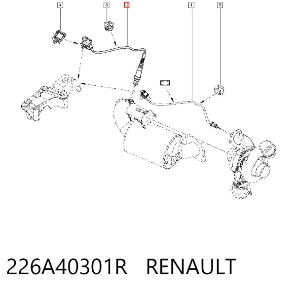 Лямбда-зонд, датчик обедненной смеси 226A40301R Renault (RVI)