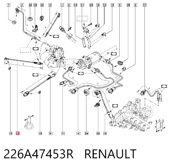 Датчик кислорода до катализатора 226A47453R Renault (RVI)