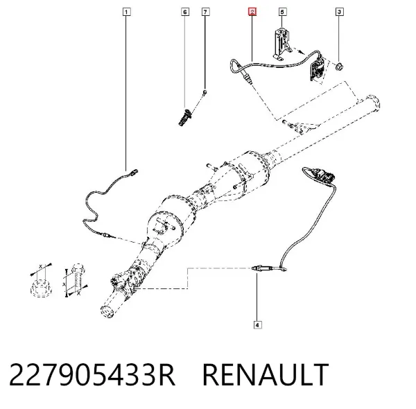 Датчик оксидов азота NOX 227905433R Renault (RVI)
