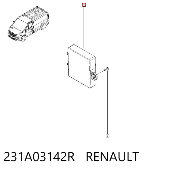 Блок комфорта 231A03142R Renault (RVI)
