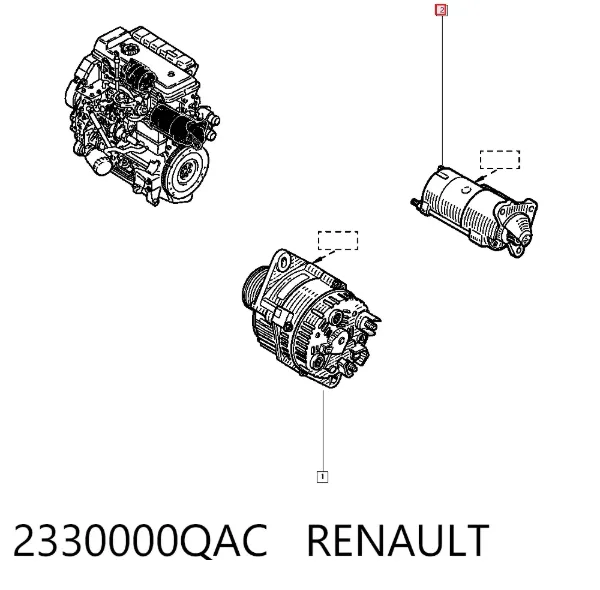 Стартер 2330000QAC Renault (RVI)