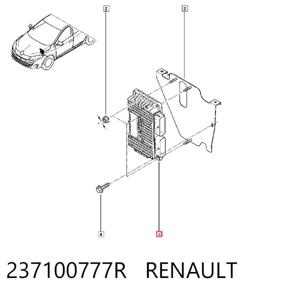 Блок управления двигателем 237100777R Renault (RVI)