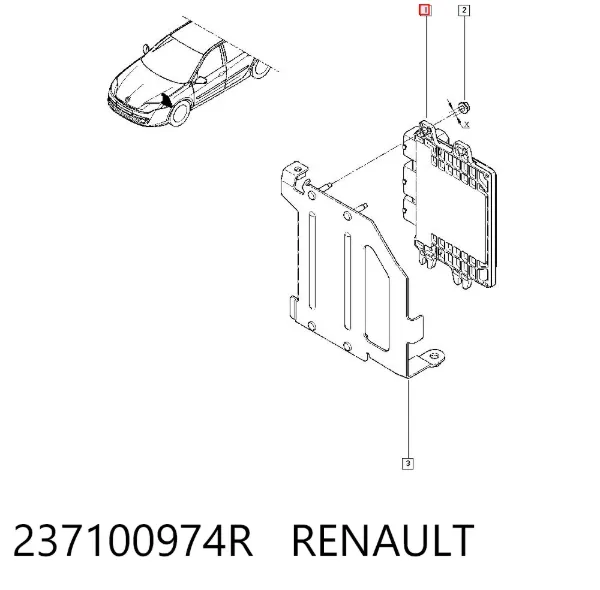Блок управления двигателем 237100974R Renault (RVI)