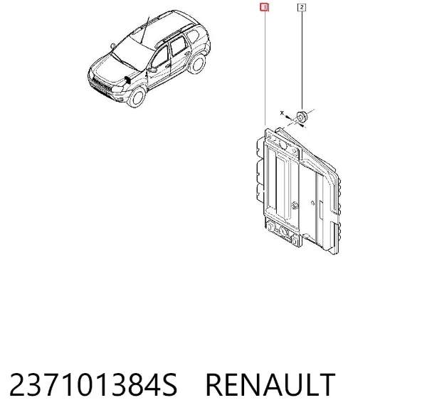 Блок управления двигателем 237101384S Renault (RVI)