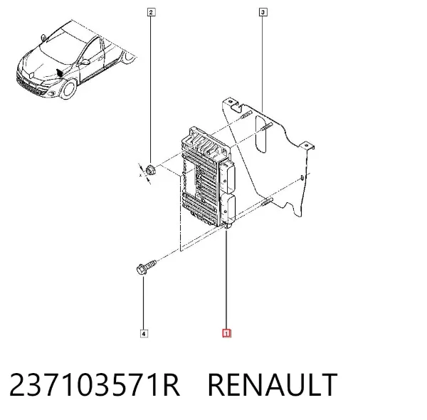 Блок управления двигателем 237103571R Renault (RVI)