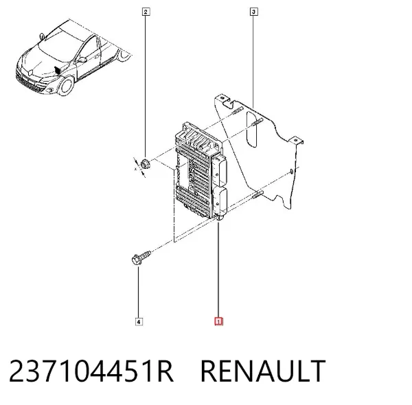 Блок управления двигателем 237104451R Renault (RVI)