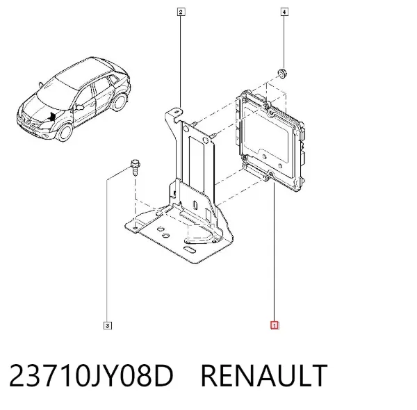 Блок управления двигателем 23710JY08D Renault (RVI)
