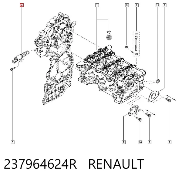 Клапан фазорегулятора 237964624R Renault (RVI)