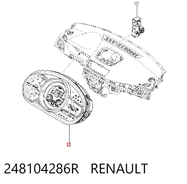 Панель приборов 248104286R Renault (RVI)