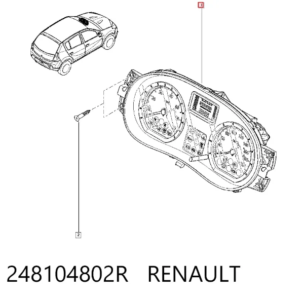 Панель приборов 248104802R Renault (RVI)
