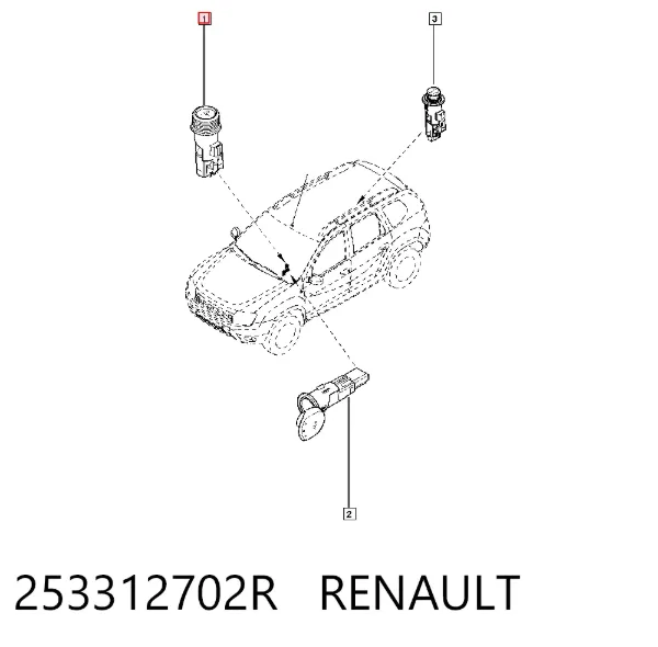 Прикуриватель 253312702R Renault (RVI)