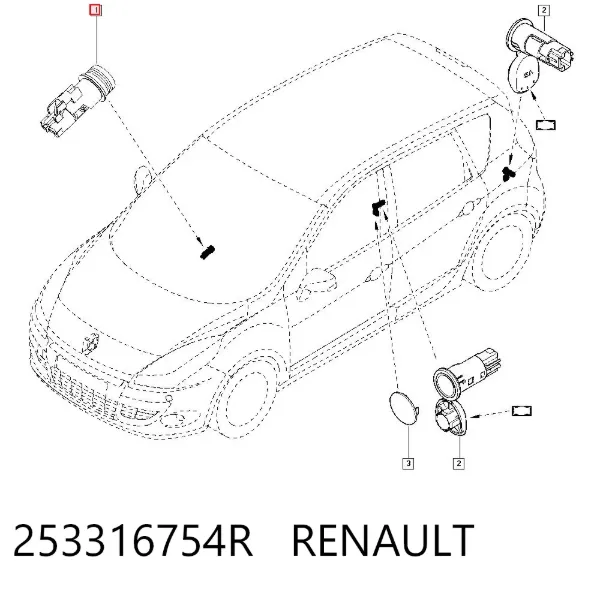 Прикуриватель 253316754R Renault (RVI)