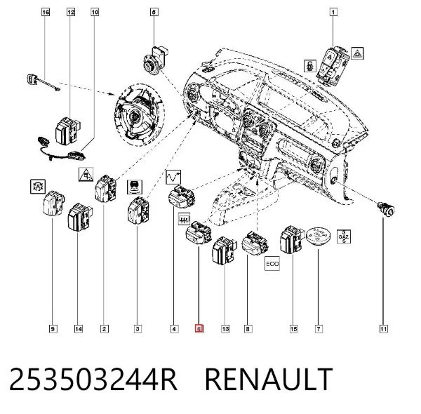  253503244R Renault (RVI)
