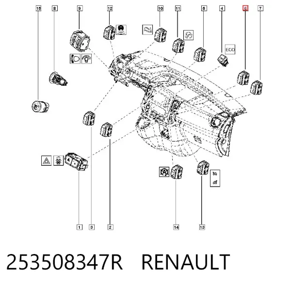  253508347R Renault (RVI)
