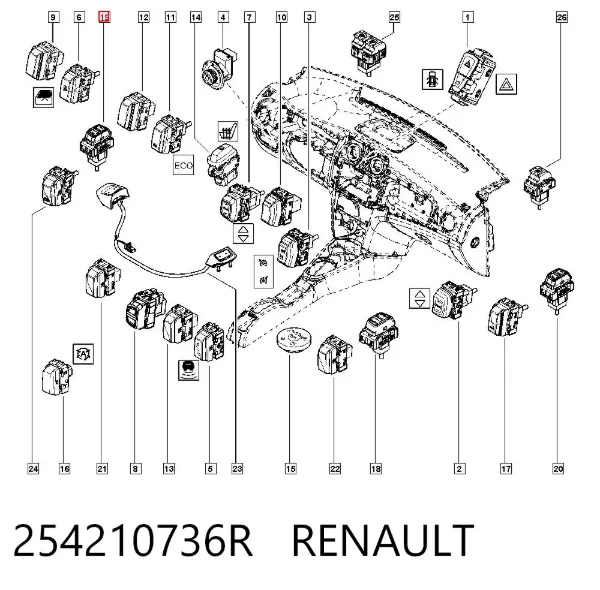  254210736R Renault (RVI)