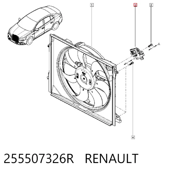 Реле вентилятора 255507326R Renault (RVI)
