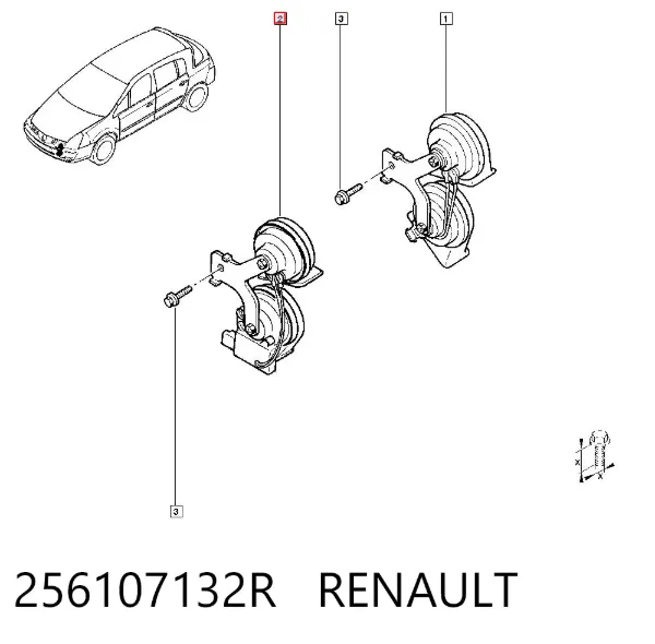 Реле поворотов 256107132R Renault (RVI)