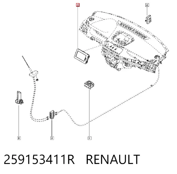 Дисплей многофункциональный 259153411R Renault (RVI)