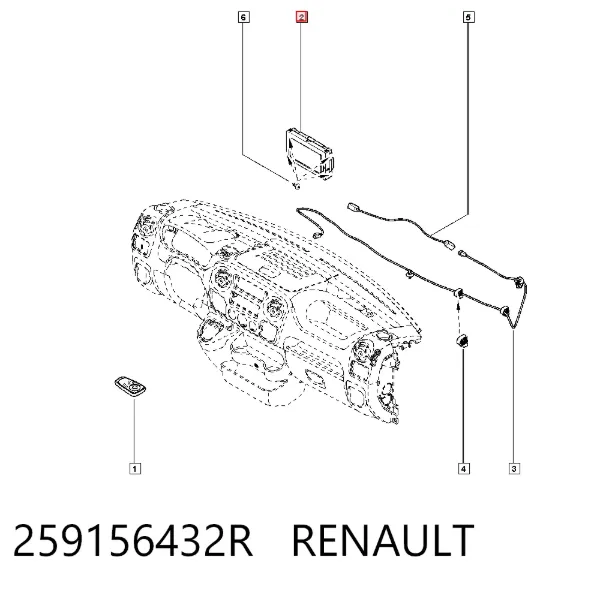 Дисплей многофункциональный 259156432R Renault (RVI)