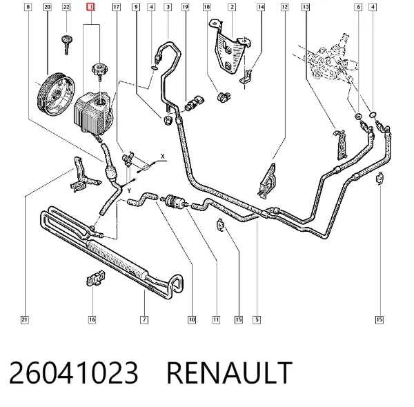 Насос ГУР 26041023 Renault (RVI)