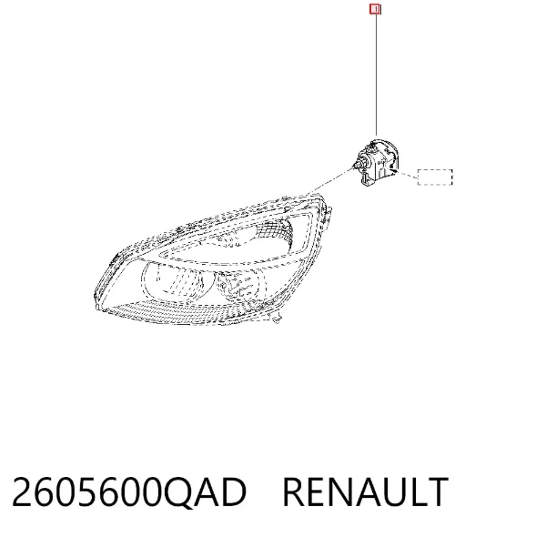 Корректор фар 2605600QAD Renault (RVI)