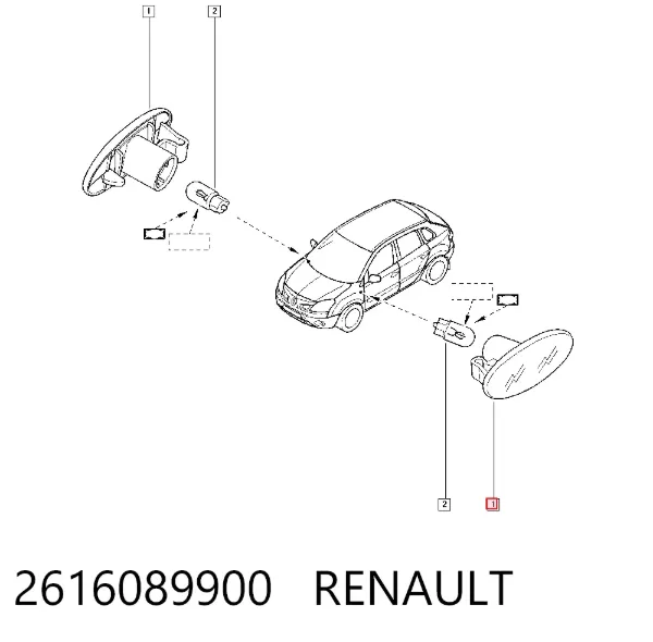 Повторитель поворота 2616089900 Renault (RVI)