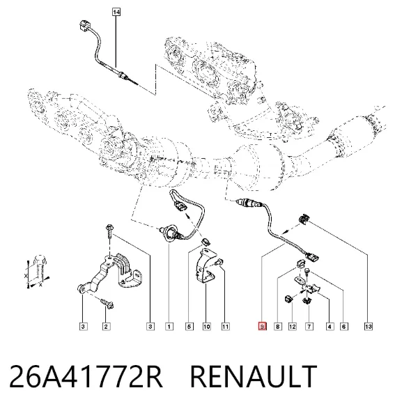 Лямбда зонд 26A41772R Renault (RVI)