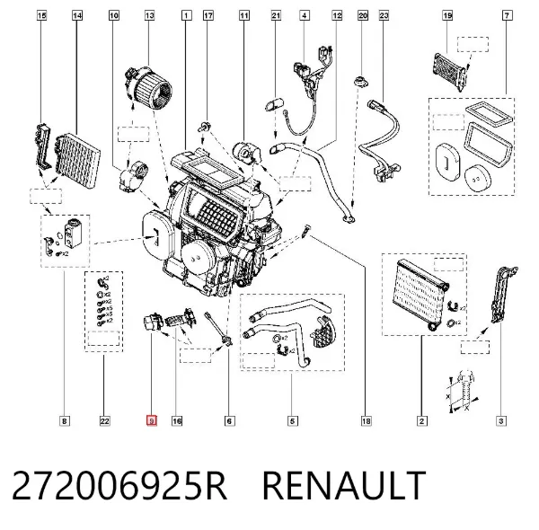 Резистор печки 272006925R Renault (RVI)