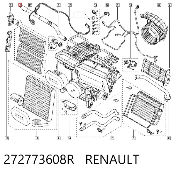 Фильтр салона 272773608R Renault (RVI)