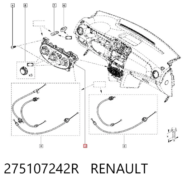 Блок управления кондиционером 275107242R Renault (RVI)