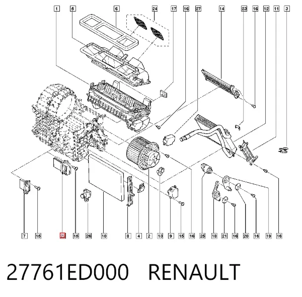 Резистор печки 27761ED000 Renault (RVI)