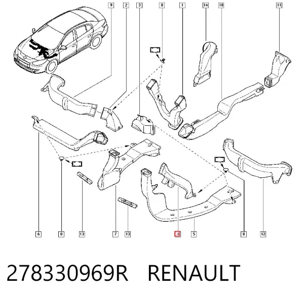 Рулевая колонка 278330969R Renault (RVI)