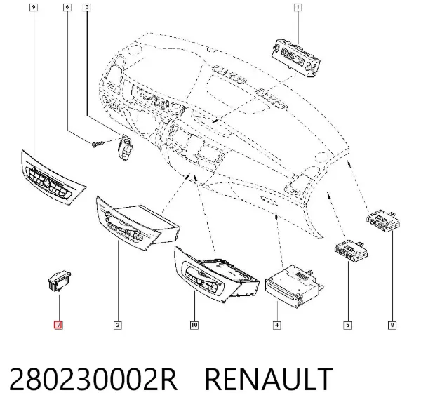 USB-разветвитель 280230002R Renault (RVI)