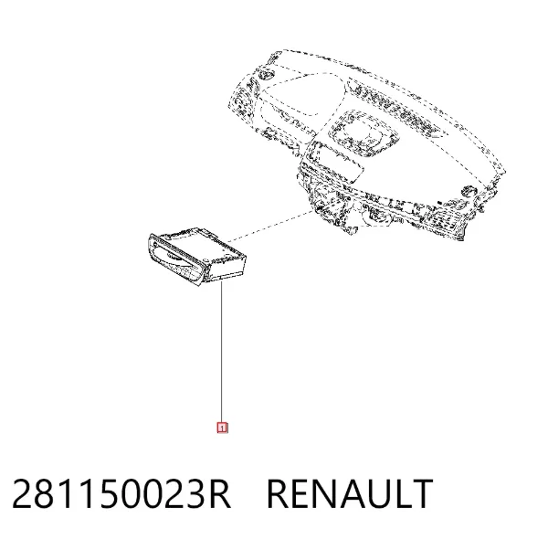 Магнитола 281150023R Renault (RVI)
