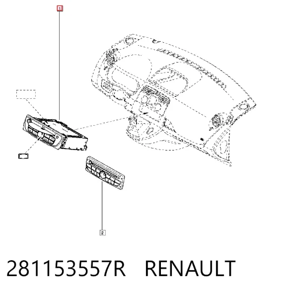 Магнитола 281153557R Renault (RVI)