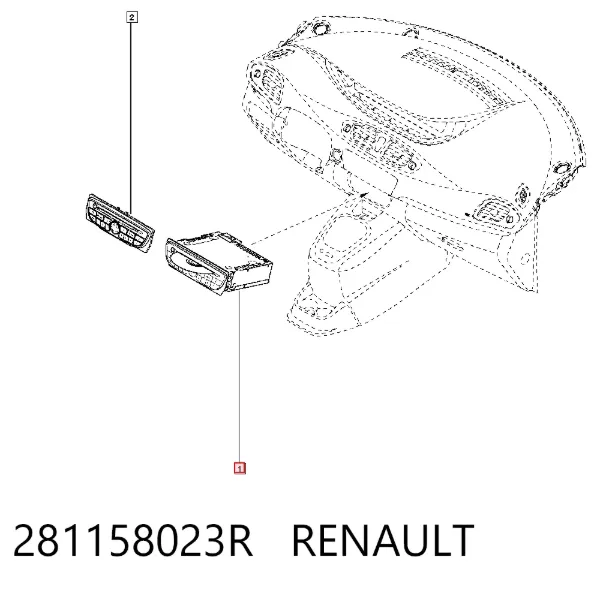 Магнитола 281158023R Renault (RVI)