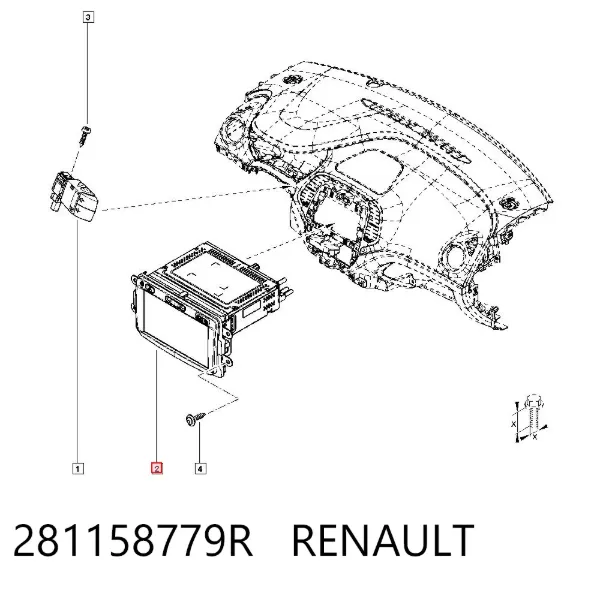 Магнитола 281158779R Renault (RVI)