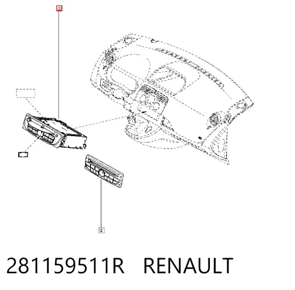 Магнитола 281159511R Renault (RVI)
