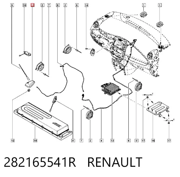 Антенна 282165541R Renault (RVI)